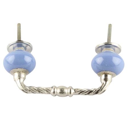 Slate Blue Cearmic Cut Bridge Handles